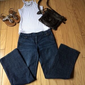 Ann Taylor Women's Dark Blue Boot Cut Jeans